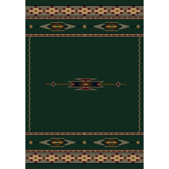 Milliken Signature Area Rug EAGLE CANYON EMERALD Eagle Canyon Emerald 3' 10" x 5' 4" Rectangle