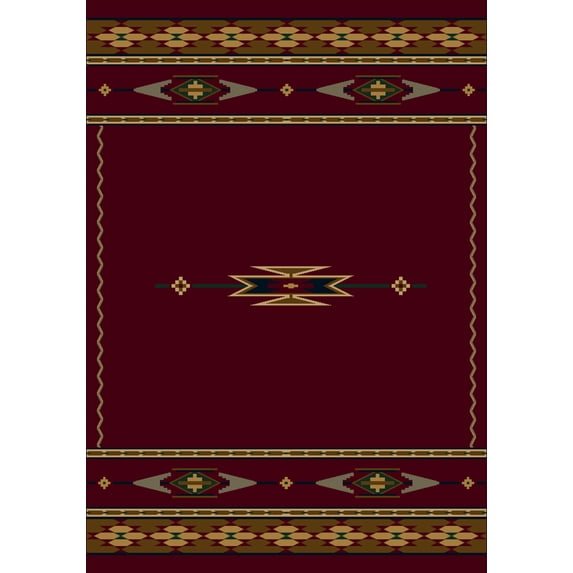 Milliken Signature Area Rug EAGLE CANYON GARNET Eagle Canyon Garnet 5' 4" x 7' 8" Rectangle