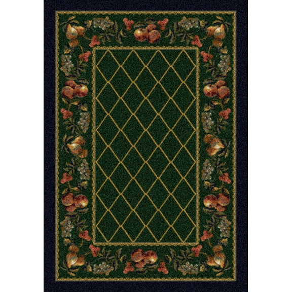 Milliken Signature Area Rug FRUIT MEDLEY EMERALD Fruit Medley Emerald 2' 8" x 3' 10" Rectangle