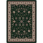 Milliken Signature Area Rug ISFAHAN EMERALD Isfahan Emerald Bordered Bulbs 5 4" x 7 8" Rectangle