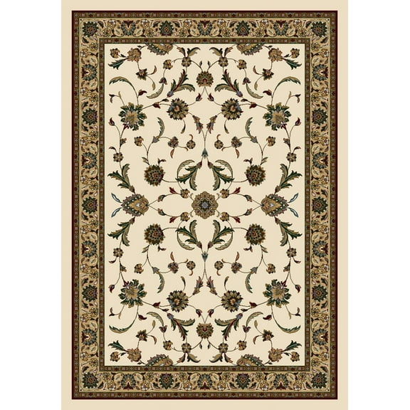 Milliken Signature Area Rug ISFAHAN OPAL Isfahan Opal Petals Bulbs 5' 4" x 7' 8" Oval