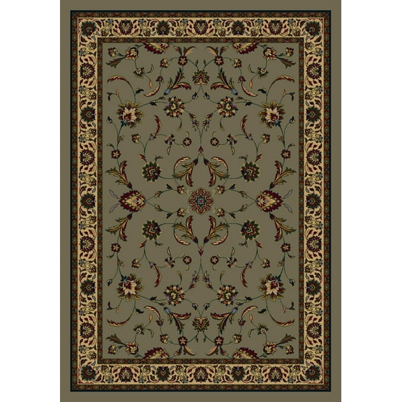 Milliken Signature Area Rug ISFAHAN SAGE Isfahan Sage Scrolls Vines 2' 8" x 3' 10" Rectangle