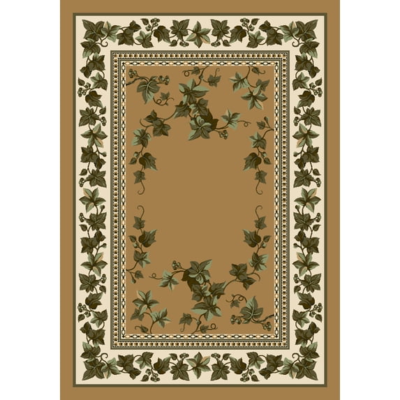 Milliken Signature Area Rug IVY VALLEY MAIZE Ivy Valley Maize Autumn Leaves 3' 10" x 5' 4" Oval