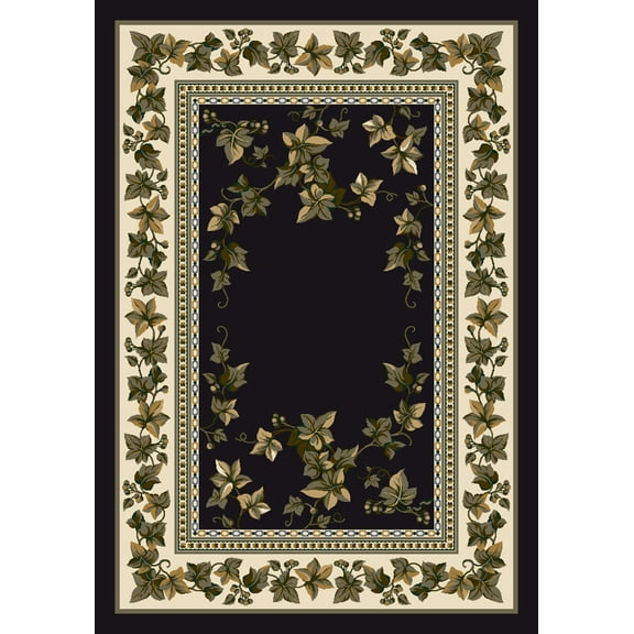 Milliken Signature Area Rug IVY VALLEY ONYX Ivy Valley Onyx Autumn Fallen 2' 8" x 3' 10" Rectangle