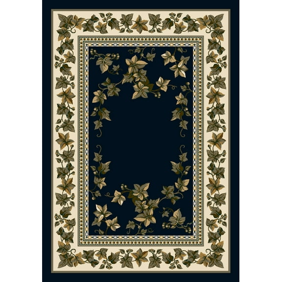 Milliken Signature Area Rug IVY VALLEY SAPPHIRE Ivy Valley Sapphire 7' 7" x 7' 7" Round