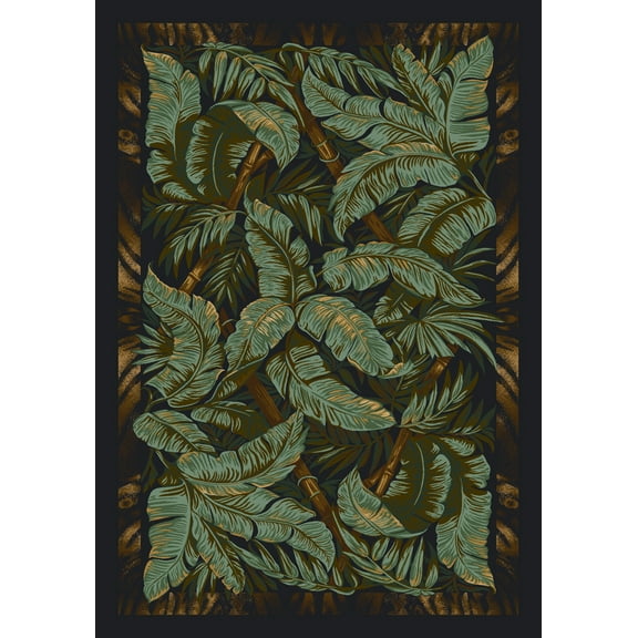 Milliken Signature Area Rug JUNGLE FEVER EBONY Jungle Fever 12110 7' 8" x 10' 9" Rectangle