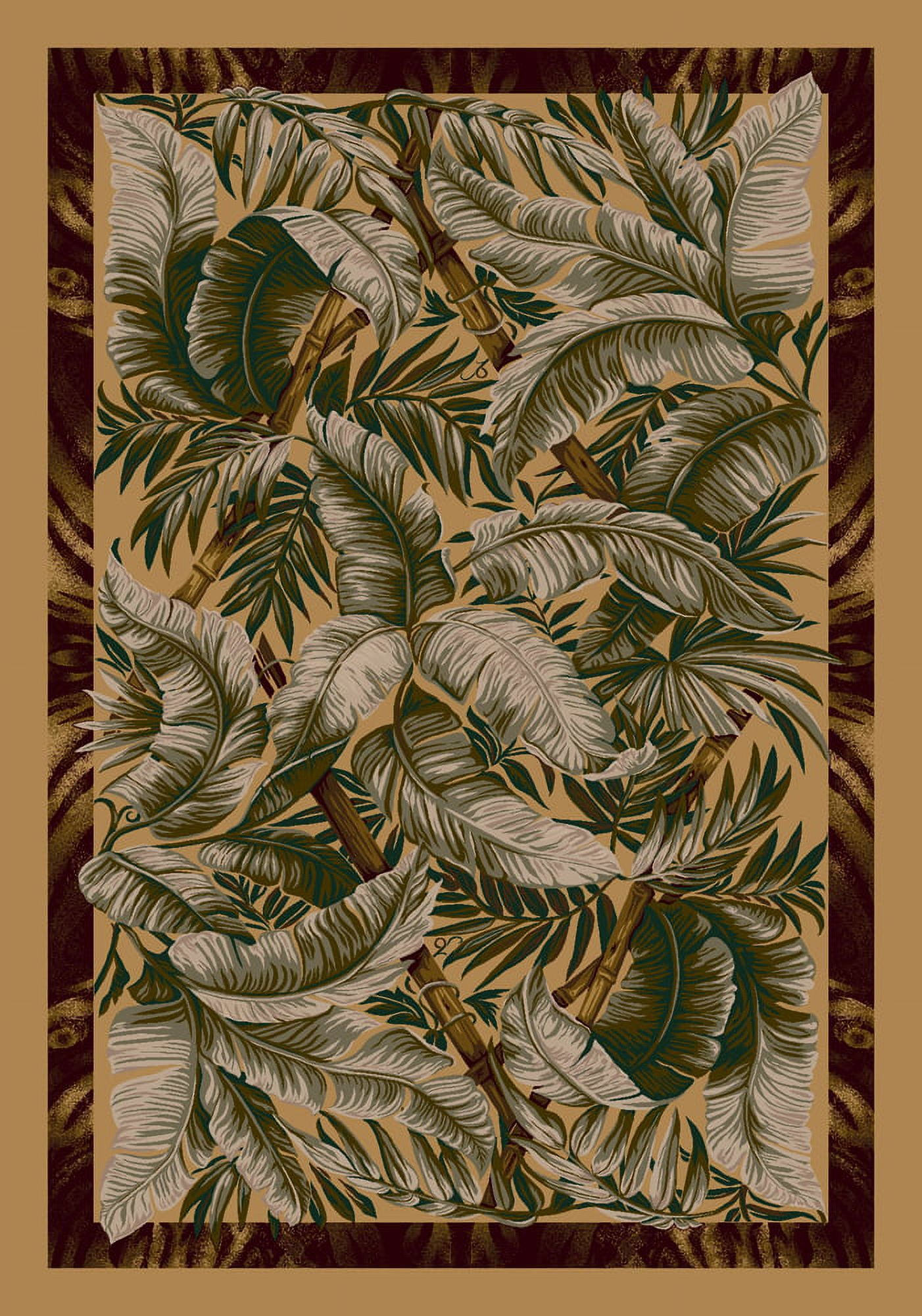 Milliken Signature Area Rug JUNGLE FEVER LIGHT MAIZE Jungle Fever Light