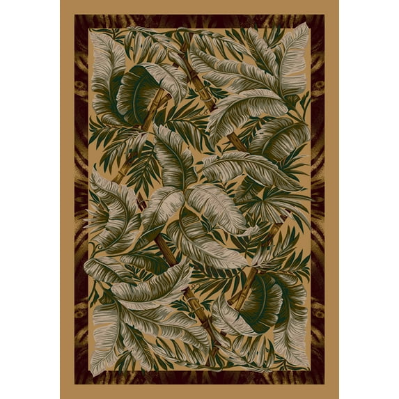 Milliken Signature Area Rug JUNGLE FEVER LIGHT MAIZE Jungle Fever Light Maize 2' 8" x 3' 10" Rectangle