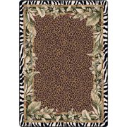 Milliken Signature Area Rug JUNGLE SAFARI EMERALD Jungle Safari Emerald 2 8" x 3 10" Rectangle