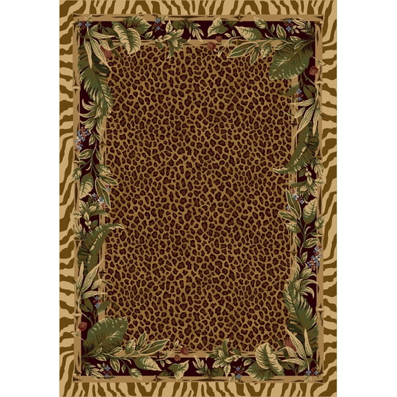 Milliken Signature Area Rug JUNGLE SAFARI PALE TOPAZ Jungle Safari Pale Topaz 7' 8" x 10' 9" Rectangle