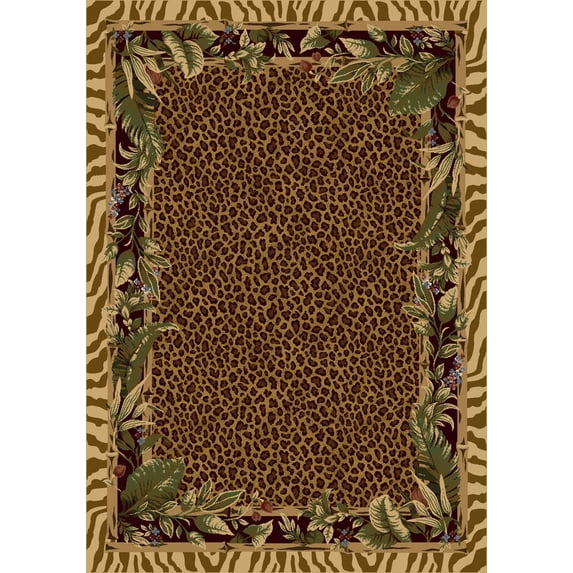 Milliken Signature Area Rug JUNGLE SAFARI PALE TOPAZ Jungle Safari Pale Topaz 7' 8" x 10' 9" Rectangle