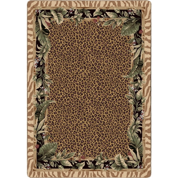 Milliken Signature Area Rug JUNGLE SAFARI PALE TOPAZ Jungle Safari Pale Topaz 2' 8" x 3' 10" Rectangle