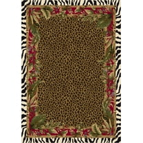 Milliken Signature Area Rug JUNGLE SAFARI RUBY Jungle Safari Ruby 5' 4" x 7' 8" Rectangle