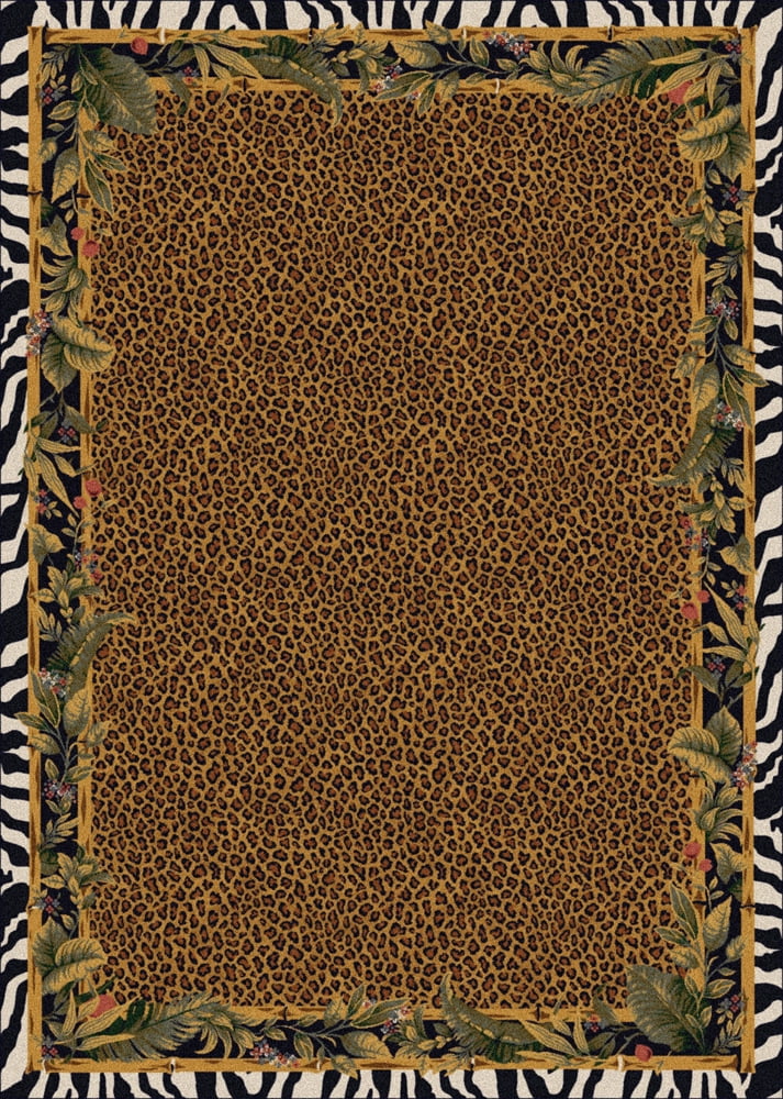 Jungle Safari Skins Animal Print Synthetic Area Rug
