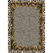 Milliken Signature Area Rug JUNGLE SAFARI SNOW LEOPARD Jungle Safari Snow Leopard 2' 8" x 3' 10" Rectangle