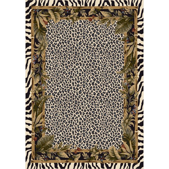 Milliken Signature Area Rug JUNGLE SAFARI SNOW LEOPARD Jungle Safari Snow Leopard 2' 1" x 7' 8" Runner