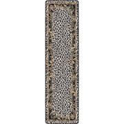 Milliken Signature Area Rug JUNGLE SAFARI SNOW LEOPARD Jungle Safari Snow Leopard 2 1" x 7 8" Runner