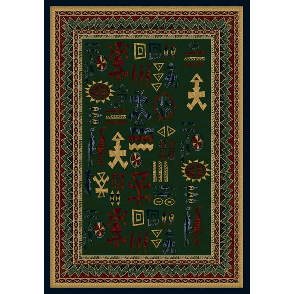 Milliken Signature Area Rug LIMOGES EMERALD SAPPHIRE Limoges Emerald Sapphire 10' 9" x 13' 2" Rectangle