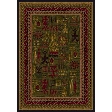 Milliken Signature Area Rug LIMOGES OLIVE Limoges Olive Deep Ancient 2' 1" x 7' 8" Runner