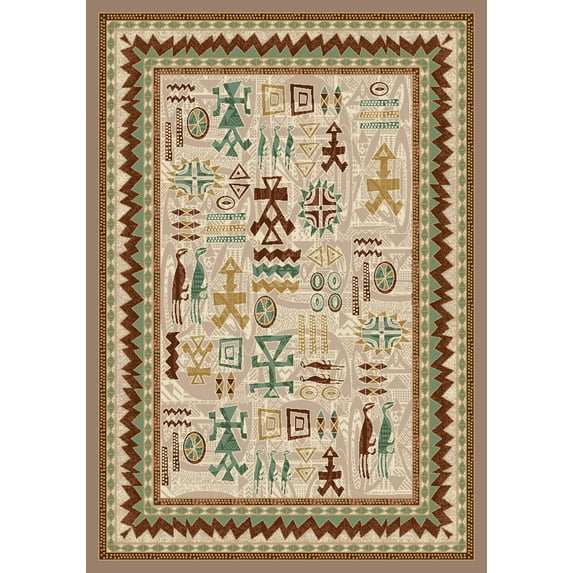 Milliken Signature Area Rug LIMOGES PEARL MIST Limoges Pearl Mist 3' 10" x 5' 4" Rectangle