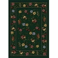 thumbnail image 1 of Milliken Signature Area Rug LORELEI EMERALD Lorelei Emerald Petals Peaches 5' 4" x 7' 8" Oval, 1 of 1