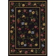 thumbnail image 1 of Milliken Signature Area Rug LORELEI ONYX Lorelei Onyx Pears Petals 3' 10" x  5' 4" Oval, 1 of 3