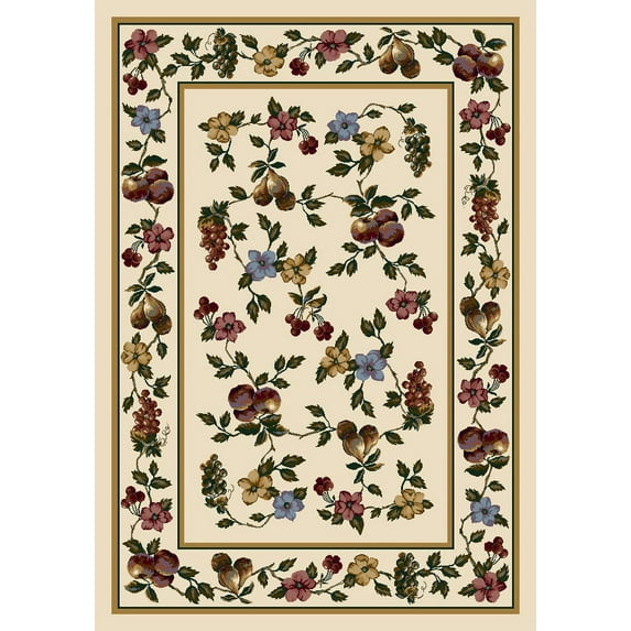 Milliken Signature Area Rug LORELEI OPAL Lorelei Opal Peaches Fruits 10' 9" x 13' 2" Rectangle