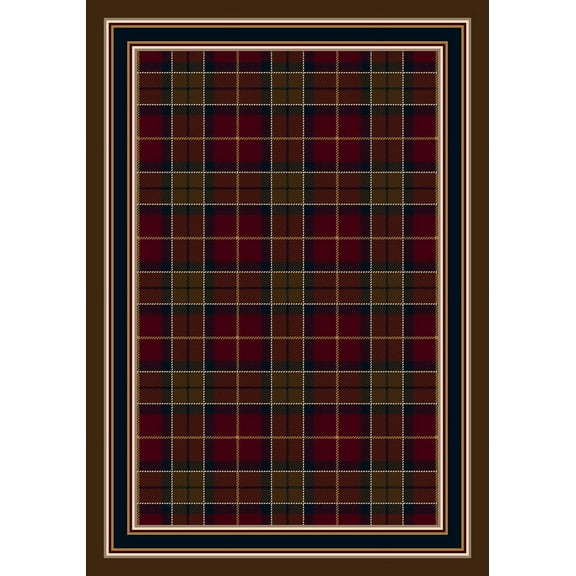 Milliken Signature Area Rug MAGEE TARTAN DARK AMBER Magee Tartan Dark Amber 2' 8" x 3' 10" Rectangle