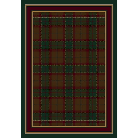 Milliken Signature Area Rug MAGEE TARTAN EMERALD Magee Tartan Emerald 2' 8" x 3' 10" Rectangle