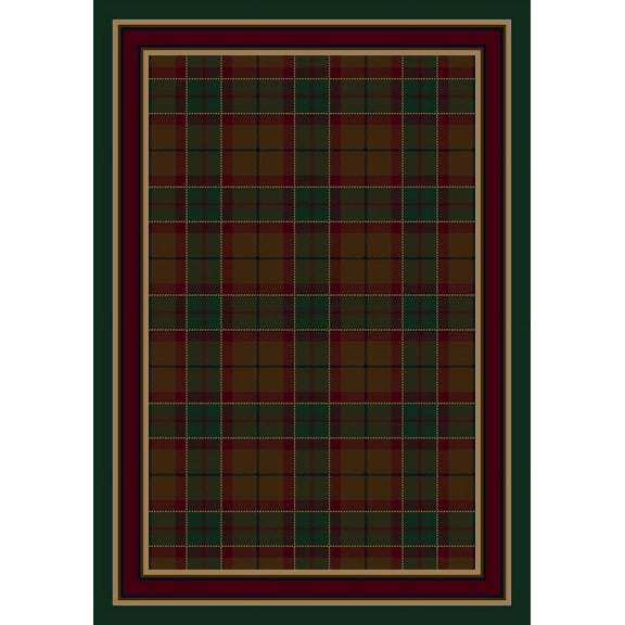 Milliken Signature Area Rug MAGEE TARTAN EMERALD Magee Tartan Emerald 5' 4" x 7' 8" Rectangle