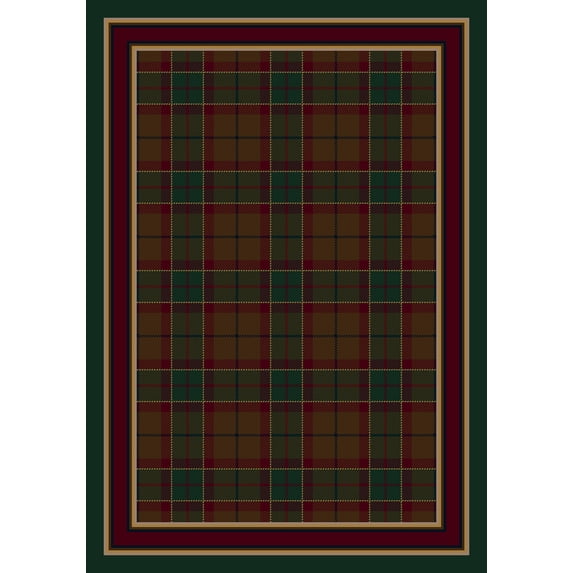 Milliken Signature Area Rug MAGEE TARTAN EMERALD Magee Tartan Emerald 7' 8" x 10' 9" Rectangle