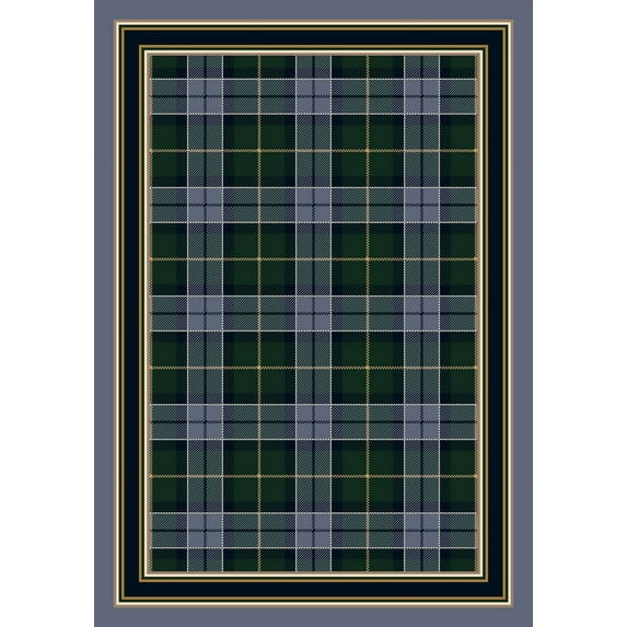 Milliken Signature Area Rug MAGEE TARTAN LAPIS Magee Tartan Lapis 2' 1" x 7' 8" Runner