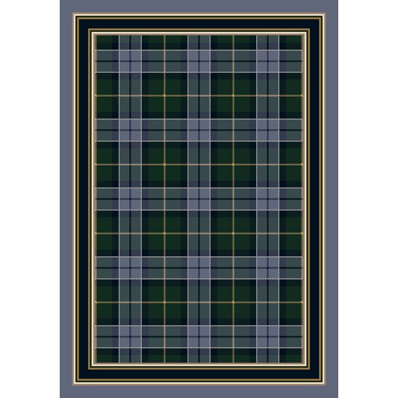 Milliken Signature Area Rug MAGEE TARTAN LAPIS Magee Tartan Lapis 2' 8" x 3' 10" Rectangle
