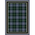 thumbnail image 1 of Milliken Signature Area Rug MAGEE TARTAN LAPIS Magee Tartan Lapis 3' 10" x  5' 4" Oval, 1 of 1