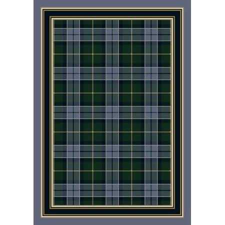 Milliken Signature Area Rug MAGEE TARTAN LAPIS Magee Tartan Lapis 5' 4" x 7' 8" Rectangle