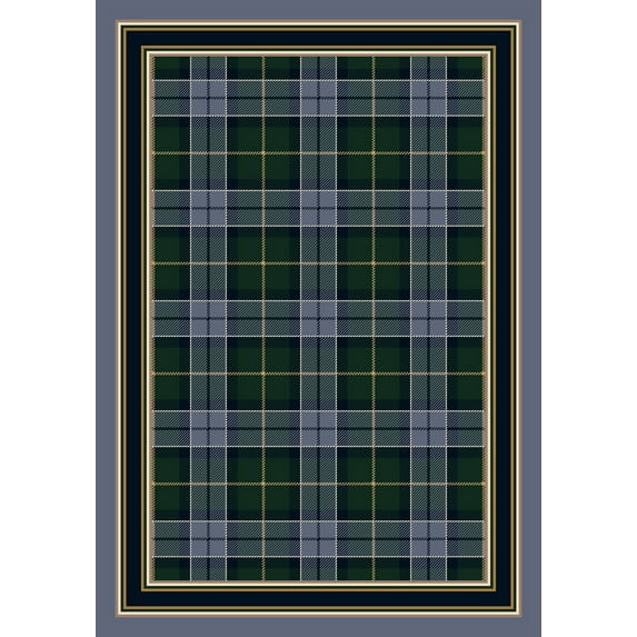Milliken Signature Area Rug MAGEE TARTAN LAPIS Magee Tartan Lapis 7' 8" x 10' 9" Rectangle