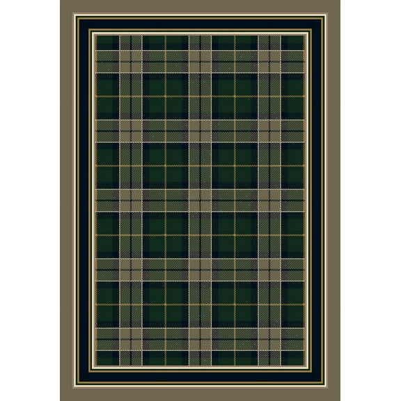 Milliken Signature Area Rug MAGEE TARTAN SAGE Magee Tartan Sage 3' 10" x  5' 4" Rectangle