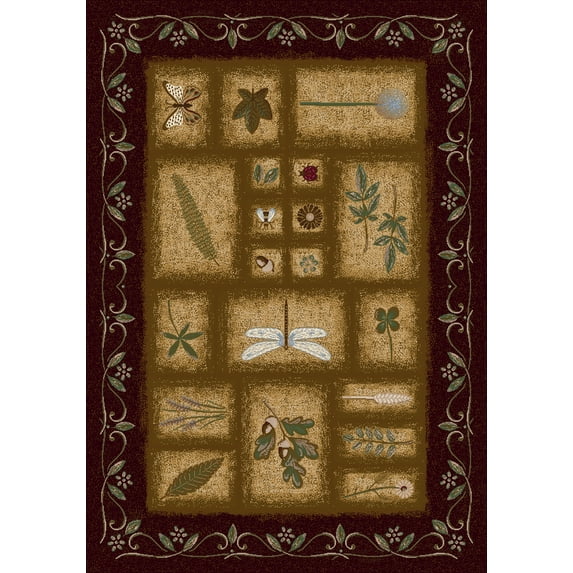 Milliken Signature Area Rug MEADOW DARK CHOCOLATE Meadow Dark Chocolate 5' 4" x 7' 8" Oval