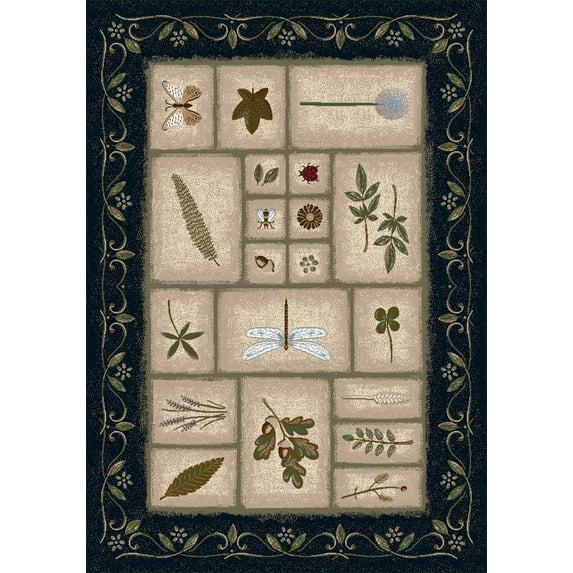 Milliken Signature Area Rug MEADOW OPAL SAPPHIRE Meadow Opal Sapphire 5' 4" x 7' 8" Rectangle