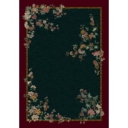 Milliken Signature Area Rug MINDRE EMERALD Mindre Emerald Spring Petals 2 8" x 3 10" Rectangle