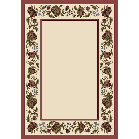 Milliken Signature Area Rug PENELOPE OPAL Penelope Opal Petals Bulbs 7' 7" x 7' 7" Round