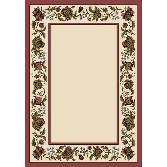 Milliken Signature Area Rug PENELOPE OPAL Penelope Opal Petals Bulbs 7' 7" x 7' 7" Square