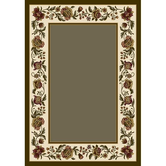 Milliken Signature Area Rug PENELOPE SAGE Penelope Sage Solid Bordered 7' 8" x 10' 9" Rectangle