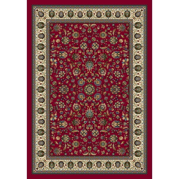 Milliken Signature Area Rug PERSIAN PALACE RUBY Persian Palace Ruby 5' 4" x 7' 8" Oval