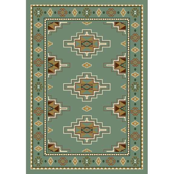 Milliken Signature Area Rug PRAIRIE STAR PERIDOT Prairie Star Peridot 10' 9" x 13' 2" Rectangle