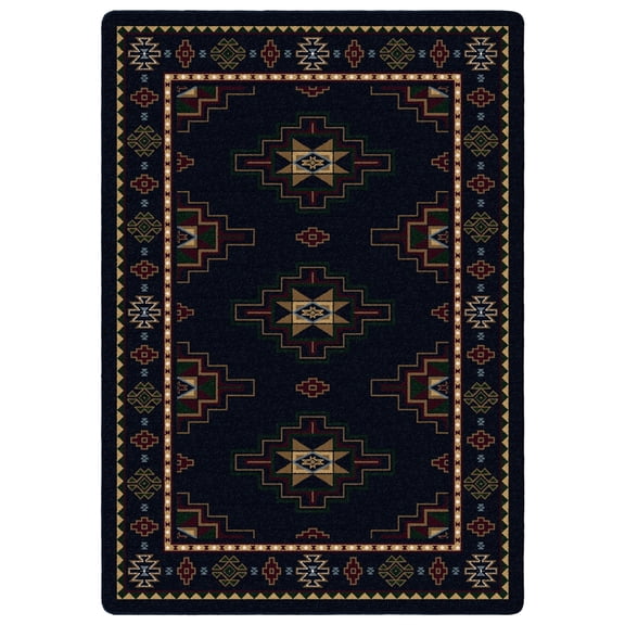 Milliken Signature Area Rug PRAIRIE STAR SAPPHIRE Prairie Star Sapphire 7' 8" x 10' 9" Rectangle