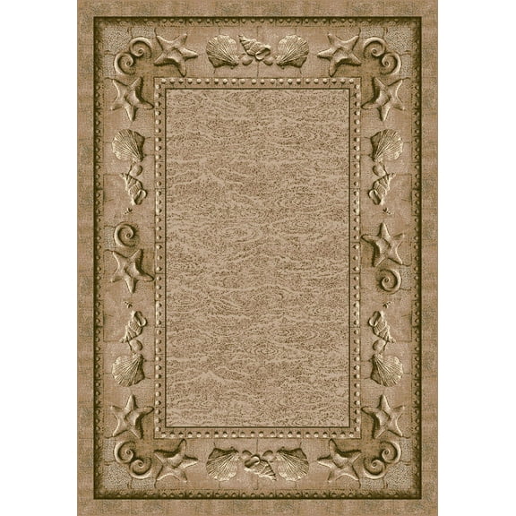 Milliken Signature Area Rug SAND CASTLES OLIVE SANDSTONE Sand Castles Olive Sandstone 2' 1" x 7' 8" Runner