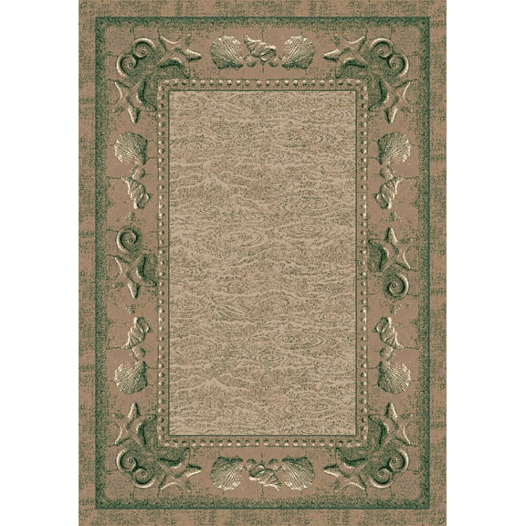 Milliken Signature Area Rug SAND CASTLES PERIDOT SANDSTONE Sand Castles Peridot Sandstone 5' 4" x 7' 8" Oval