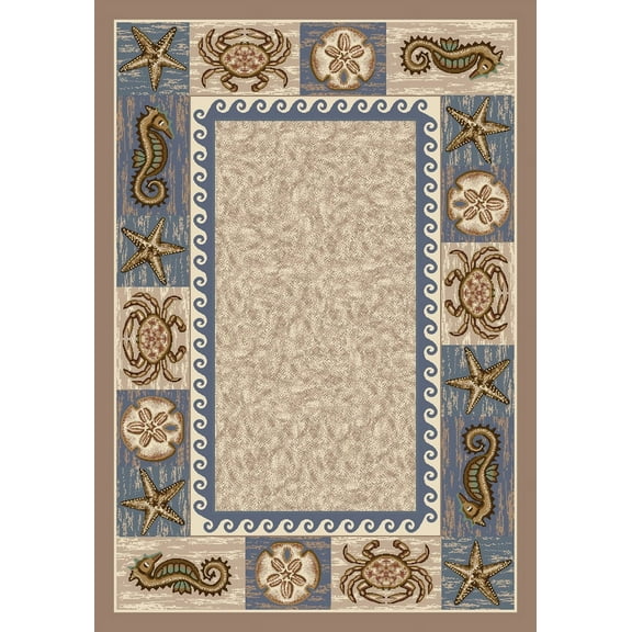 Milliken Signature Area Rug SEA LIFE SANDSTONE Sea Life Sandstone 2' 8" x 3' 10" Rectangle