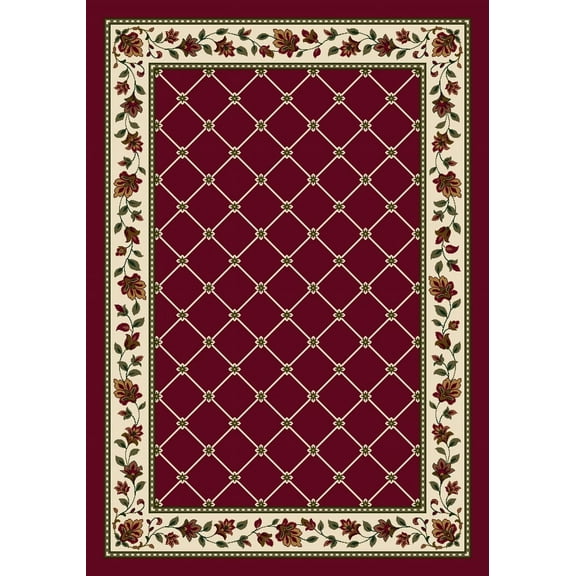 Milliken Signature Area Rug SYMPHONY BRICK Symphony 08500 Bulbs Petals 5' 4" x 7' 8" Rectangle